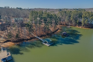 Dock on deep water.