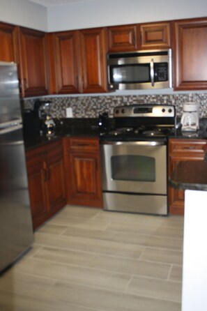 Fully stocked kitchen