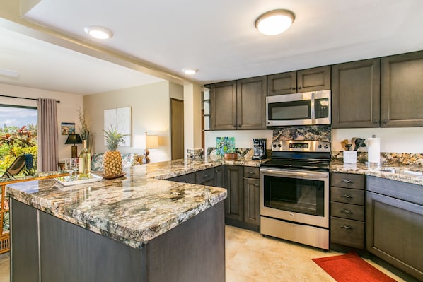 Kitchen and Living area