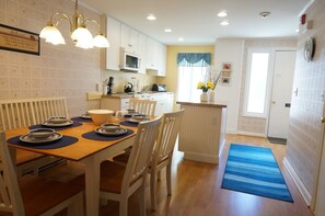 Large kitchen with eating area