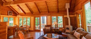 French doors to back deck.

