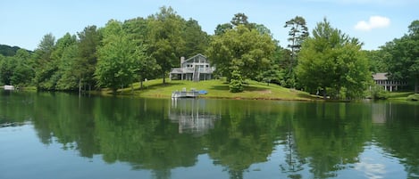 Perfect location....a peninsula surrounded by water on three sides!