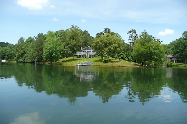 Perfect location....a peninsula surrounded by water on three sides!