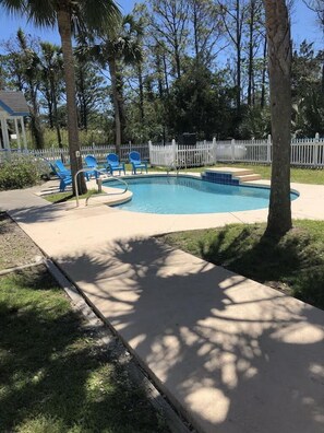 Pool has been completely re-surfaced and is just like brand new! (2018)