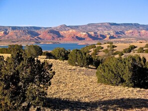 Abiquiu Lake from the Casita, late afternoon