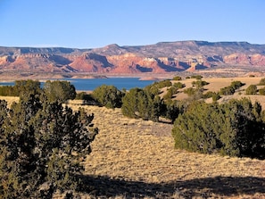 Abiquiu Lake from the Casita, late afternoon