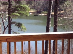 Lake view from one of four decks.