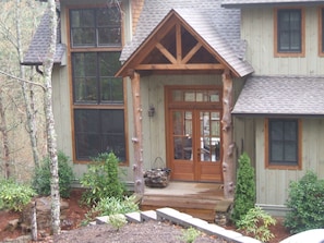 Entryway to the home provide provides plenty of natural light.