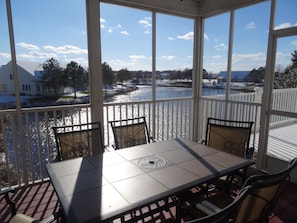 lake view from the porch