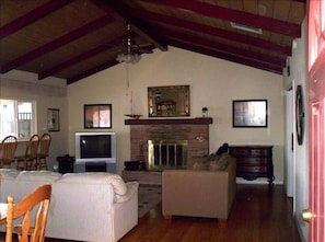 Lakefront living room