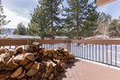 Large deck with mountain views and BBQ
