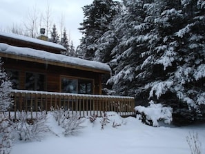 Deck & Family Room which faces mountain