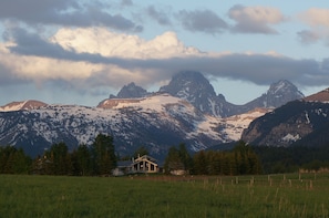 The house sits on 6 acres and is surrounded by farmland