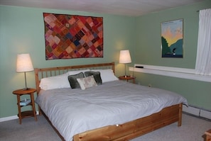 Master bedroom - very comfortable king bed and private bath