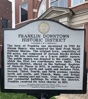 The guest house on Bridge Street is in the original Historic downtown grid.