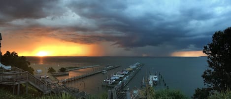 Uitzicht op strand/zee