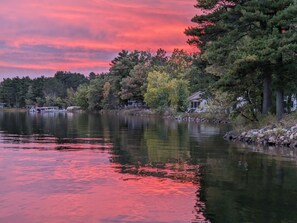 Sunset sky from the dock