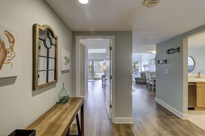 Foyer area with Master bedroom & Living room in the background