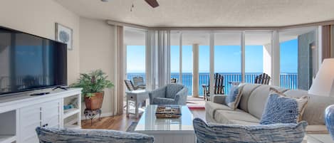 Stunning coastal beach front 2-bedroom condo with incredible Gulf views!