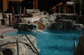 Slide into the pool.  Fun!