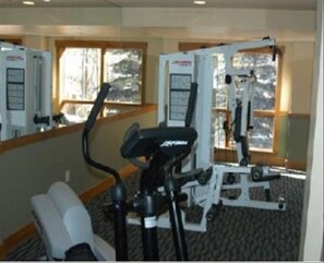 If skiing isn't enough, there is a fitness room with sauna.