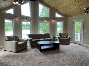 Upstairs Living Room overlooking Lake Chickmagua