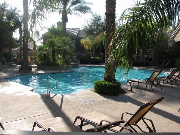 Resort style pool area.