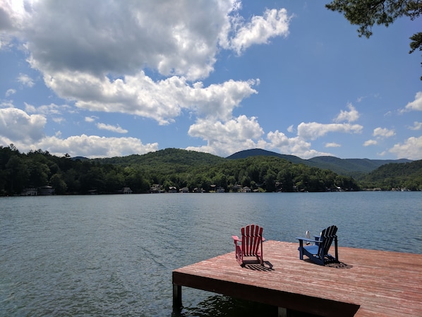 View from the dock of Unicoi Gap to Dicks Creek Gap section of Appalachian Trail