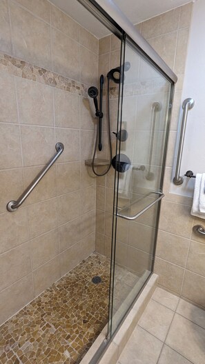 Master bathroom walk-in shower