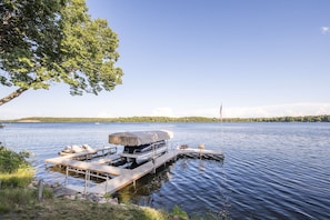 Front dock - with open slip for boat 
