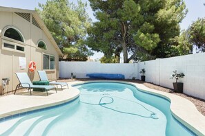 Private heated Pool