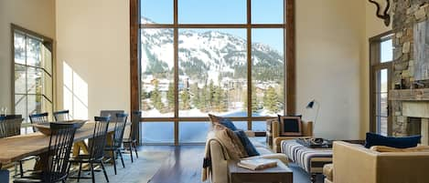 Living Room; Mountain views