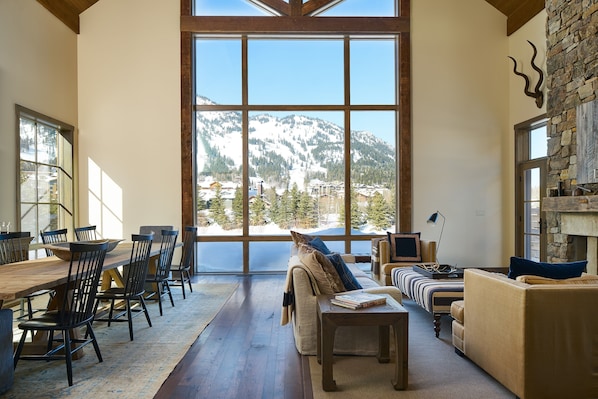 Living Room; Mountain views