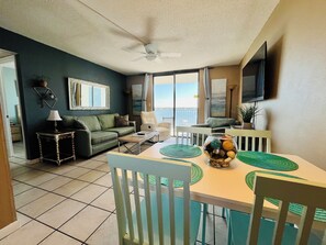 View of Little Lagoon from the living room and dining area.