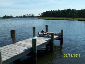 The dock and non-motorized boat ramp is only 1 mile - easy walk - bike - drive