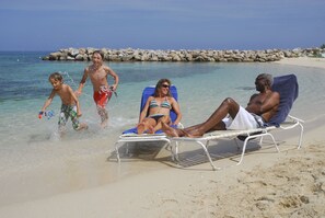 Family fun on the beach.