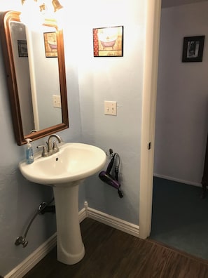 Upstairs remodeled bathroom
