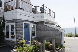 Side of house, main entry