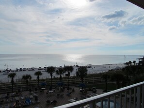 Another View From Your Balcony...Miles & Miles Of White Sand and Water...Wow!