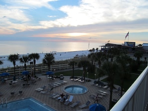 Another View From Balcony....Miles & Miles Of White Sand And Water... Wow!!!