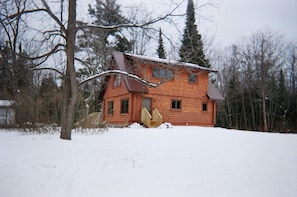 View from road in winter