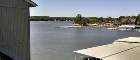View of main channel from the deck. 