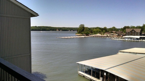 View of main channel from the deck. 