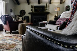 This swivel rocker goes well with early morning coffee and mountain views.