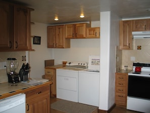 The laundry nook.