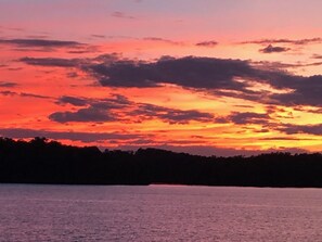 Sunset from the porch 