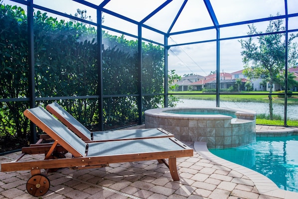 Southern Exposure Pool. Great for SunLovers seeking for Privacy
