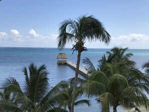 Gorgeous view of the dock from our balcony