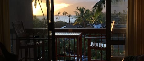 Sunset view from our lanai!