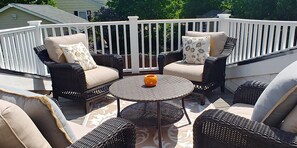 Beautiful deck for relaxing - off master bedroom